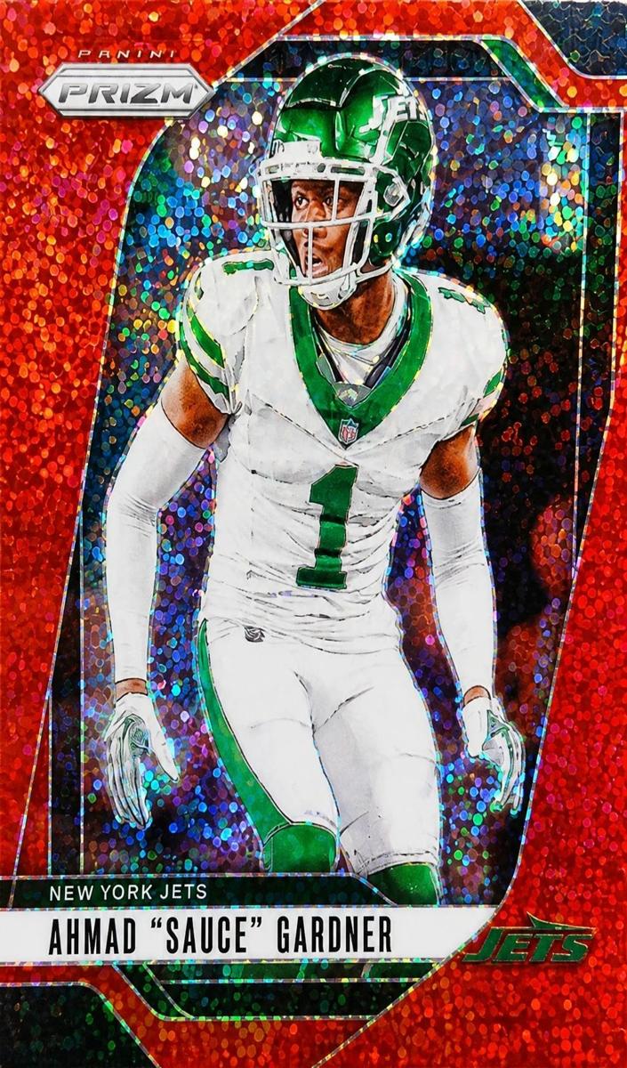 2024 Panini Prizm Football Red Sparkle Ahmad "Sauce" Gardner #226