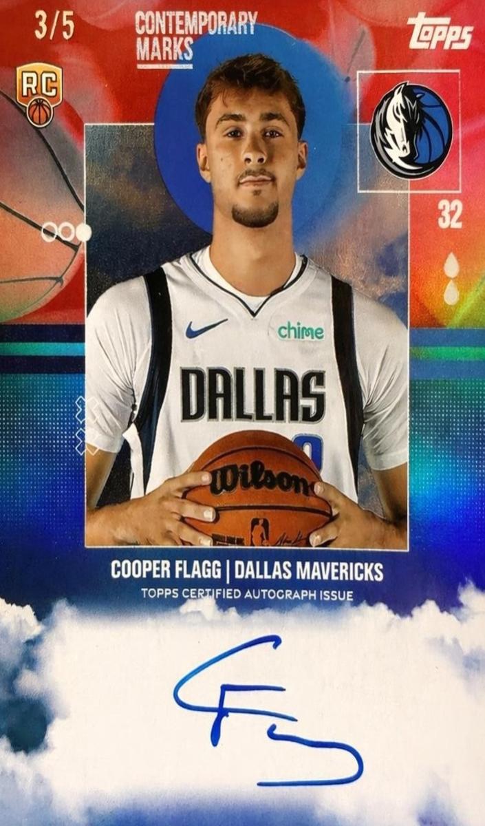 2025 Topps Basketball Red Rainbow Cooper Flagg #CM-CF PSA 9