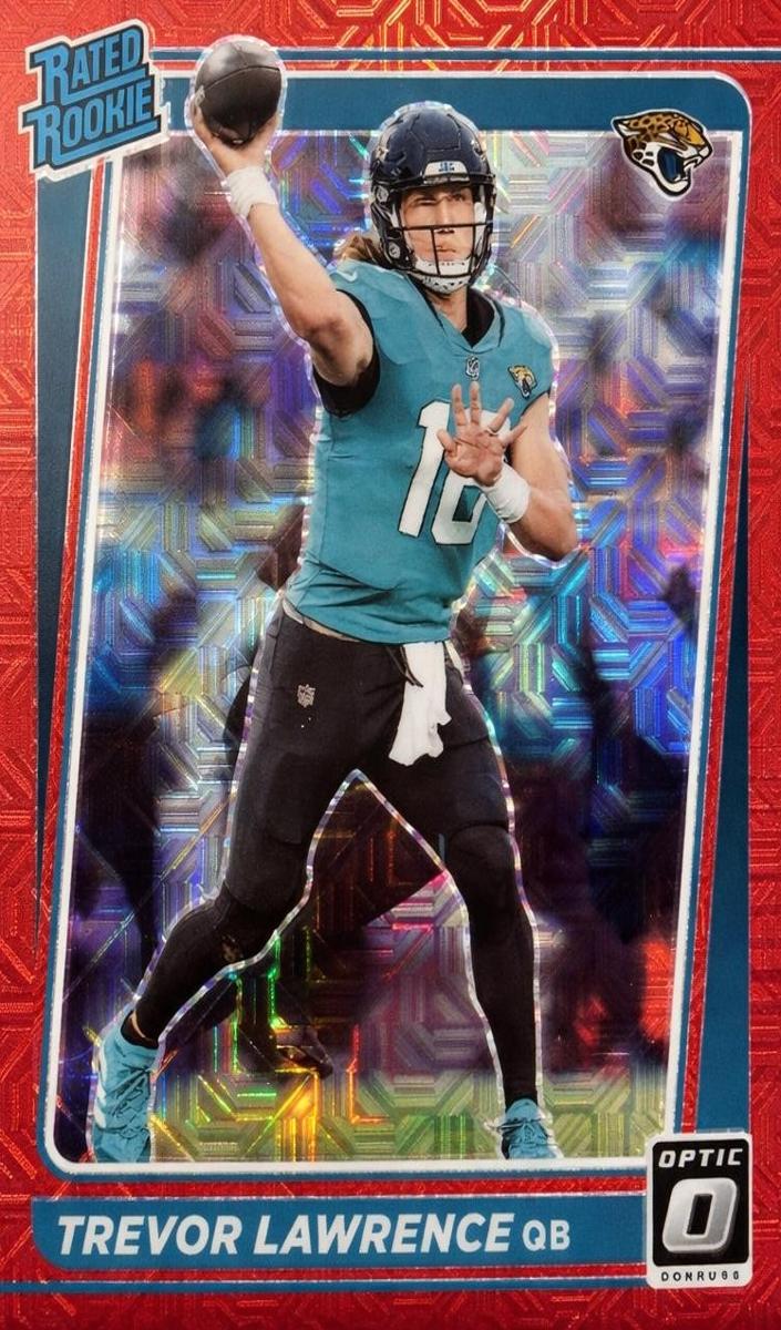 2021 Donruss Optic Football Red Mojo Trevor Lawrence #201
