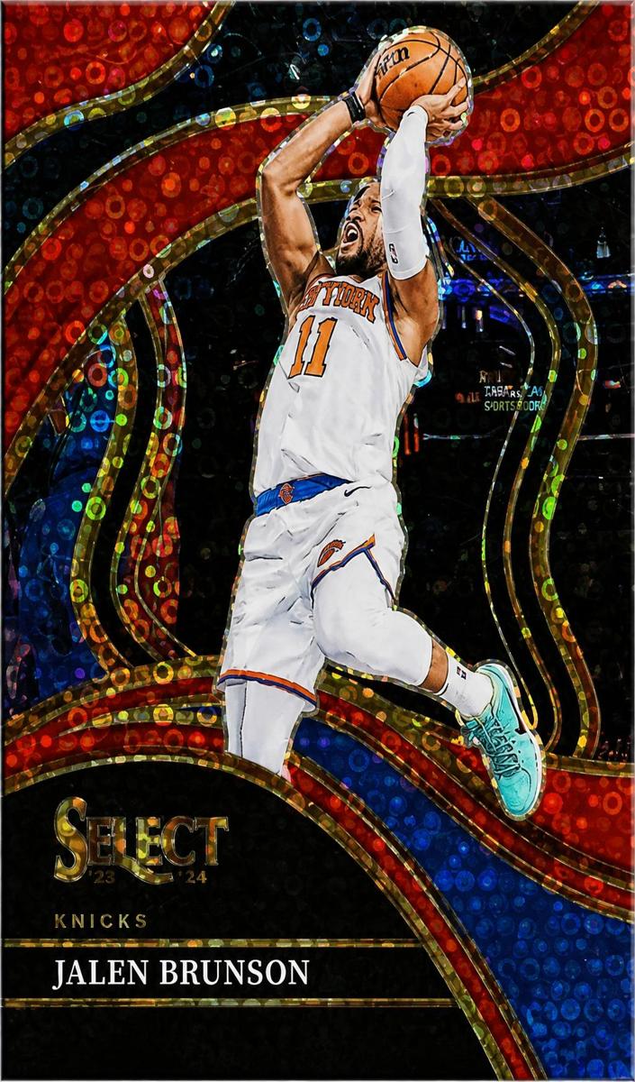 2023 Panini Select Basketball Red Disco Jalen Brunson #207
