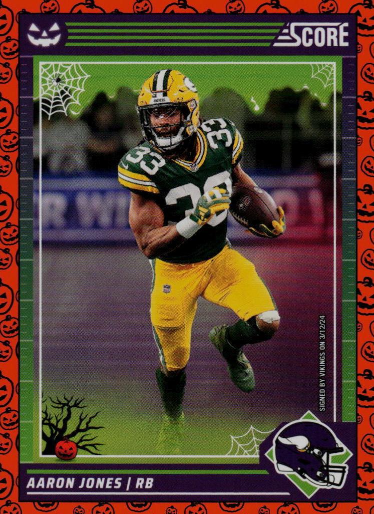 2024 Panini Score-a-Treat Football Pumpkin Aaron Jones #103