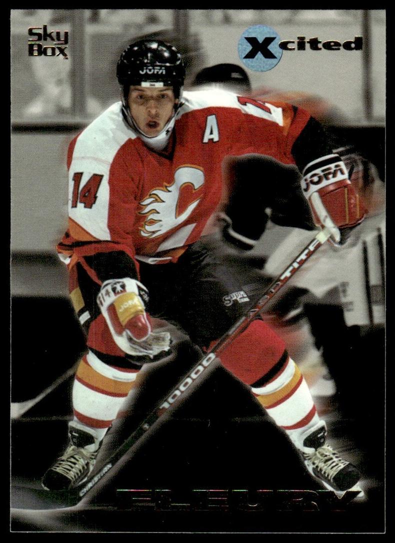 1995 Skybox E-Motion Hockey Theo Fleury #1
