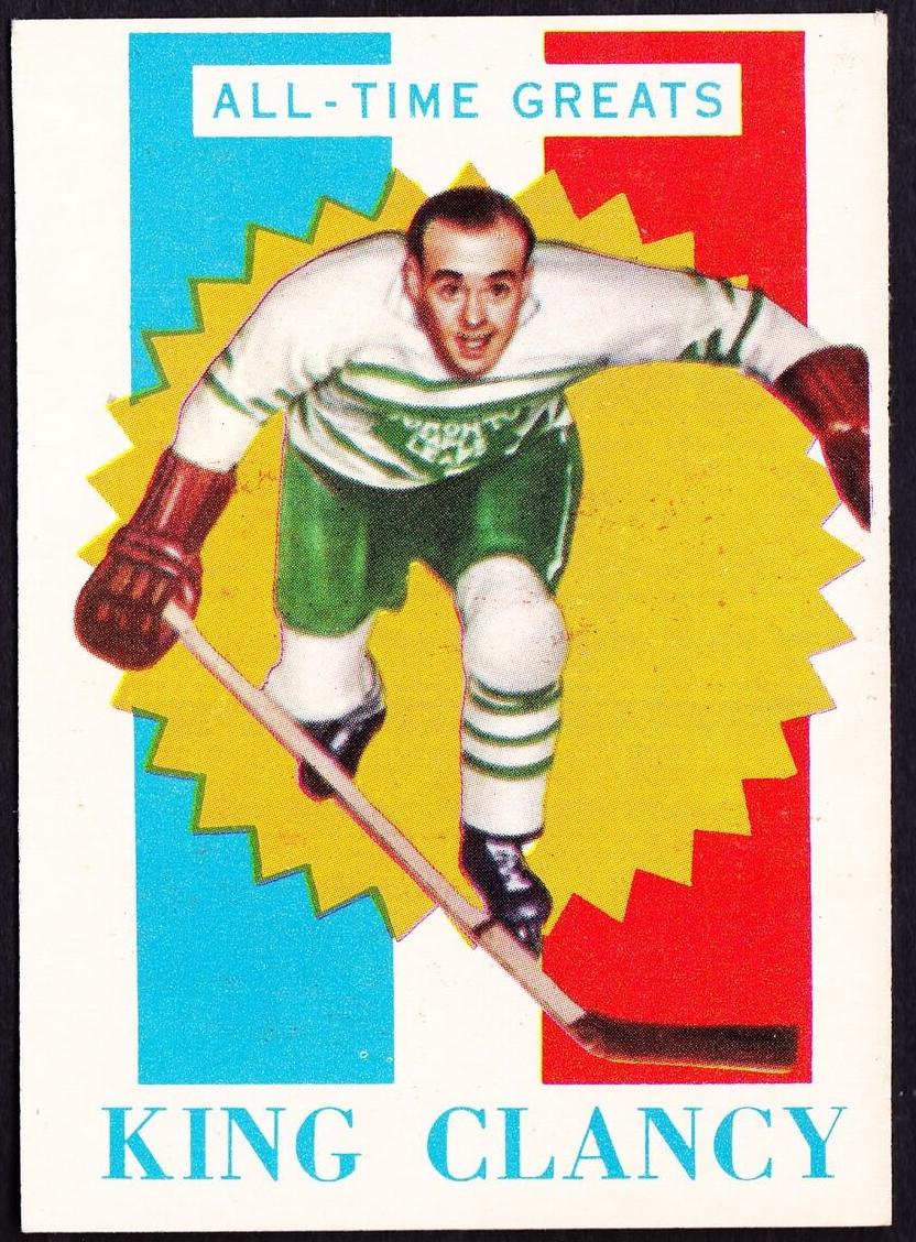 1960 Topps Hockey King Clancy #47
