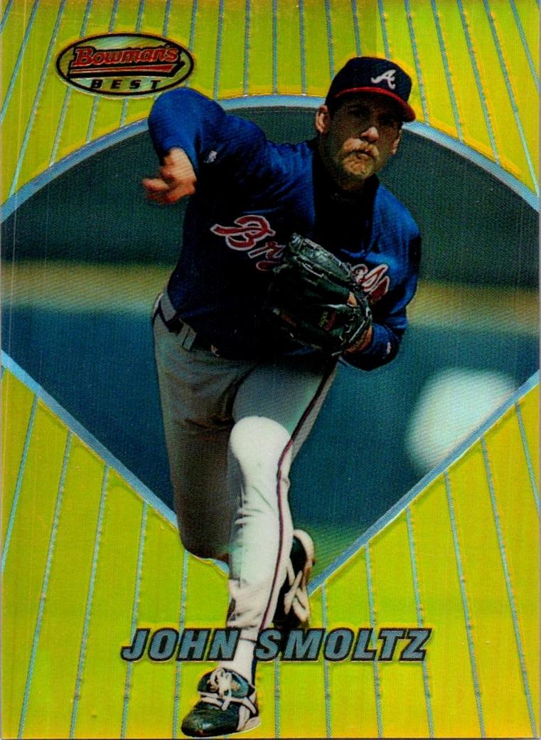 1996 Bowman's Best Baseball Refractor John Smoltz #72 PSA 9
