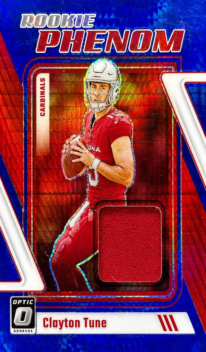 2023 Donruss Optic Football Blue Hyper Clayton Tune #RP-CTU