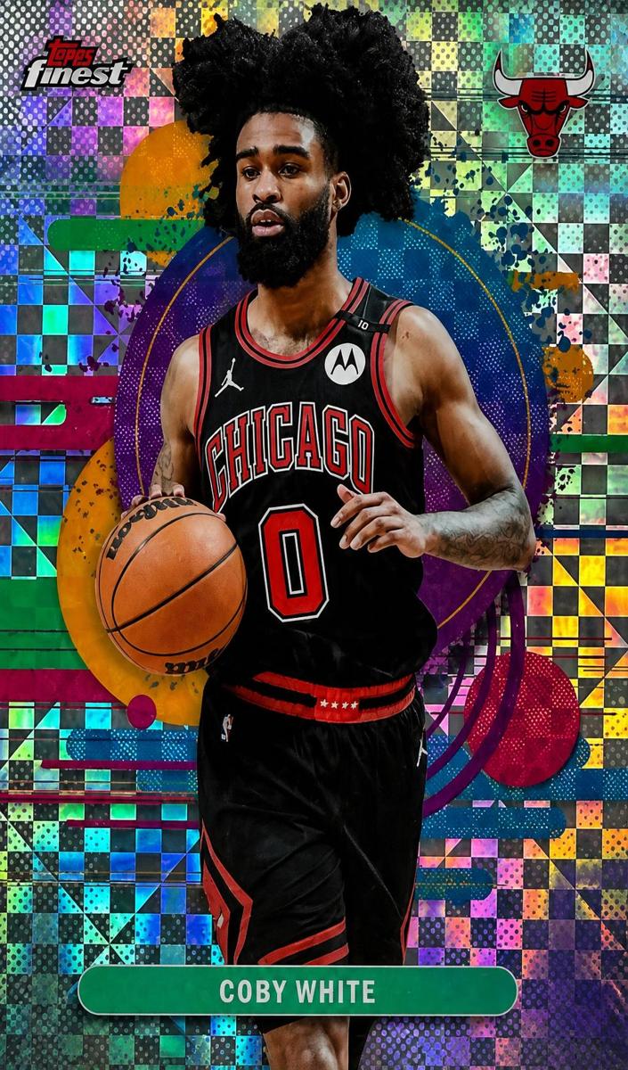 2025 Topps Finest Basketball X-Fractor Coby White #143