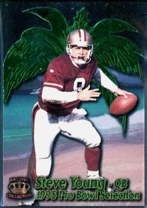 1995 Pacific Crown Royale Football Steve Young #PB-18