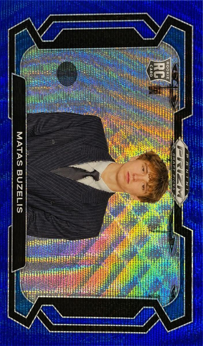 2024 Panini Prizm Draft Picks Basketball Blue Wave Matas Buzelis #67