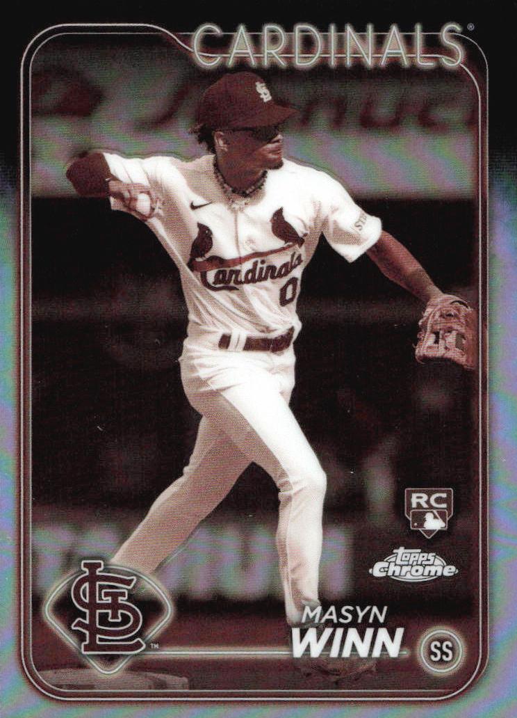 2024 Topps Chrome Baseball Sepia Masyn Winn #189