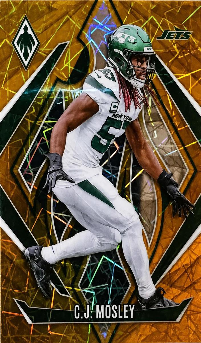 2024 Panini Phoenix Football Gold Lazer C.J. Mosley #28