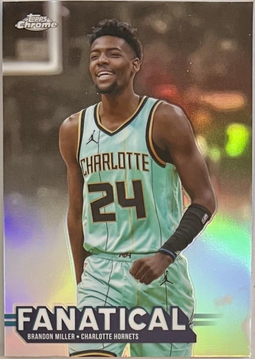 2025 Topps Chrome Basketball Brandon Miller #FAN-3 PSA 10