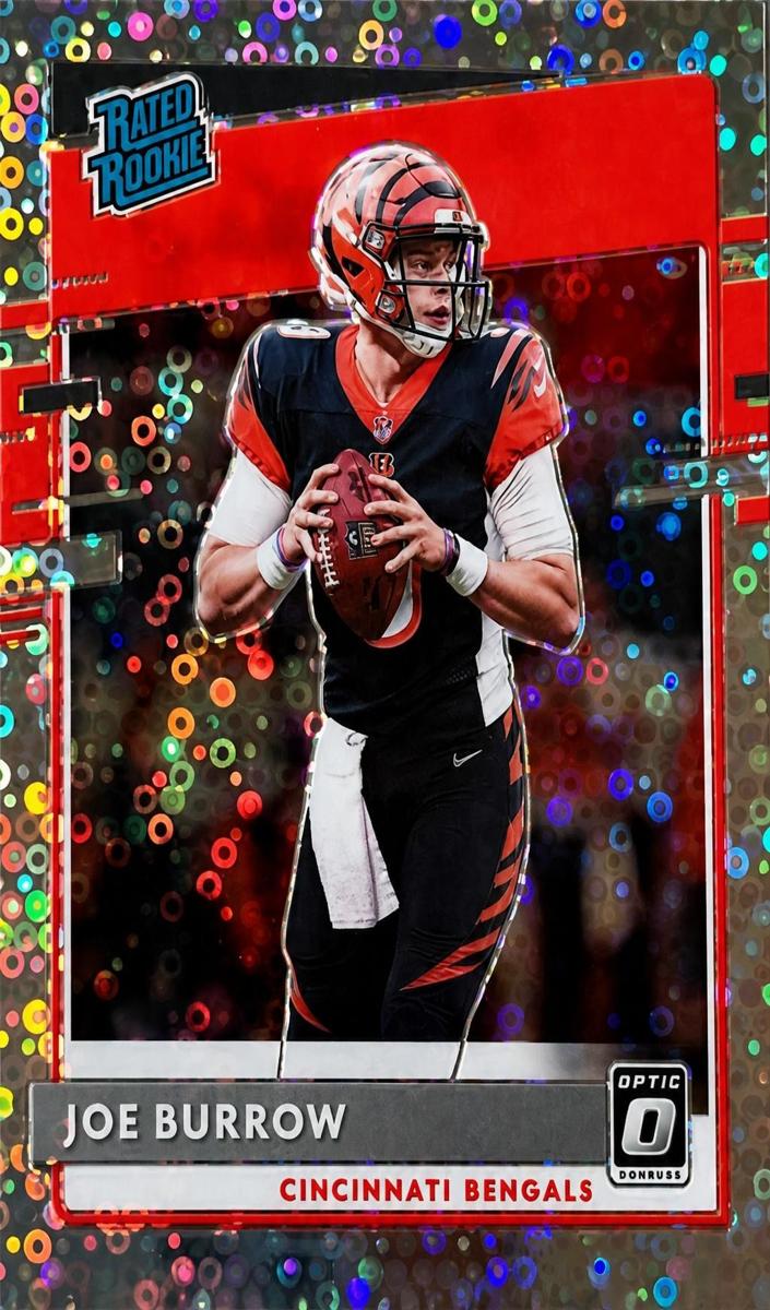 2020 Donruss Optic Football Silver Circles Joe Burrow #151 PSA 9
