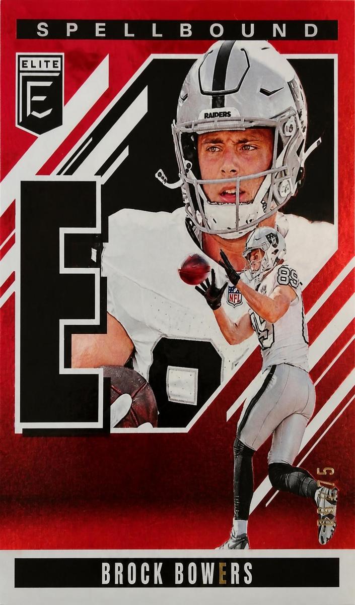 2025 Donruss Elite Football Red Brock Bowers #23 PSA 10