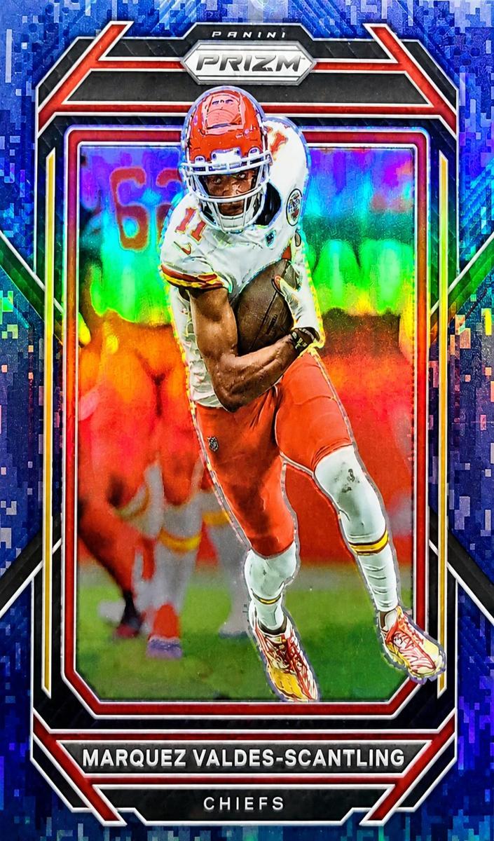 2022 Panini Prizm Football Navy Camo Marquez Valdes-Scantling #142
