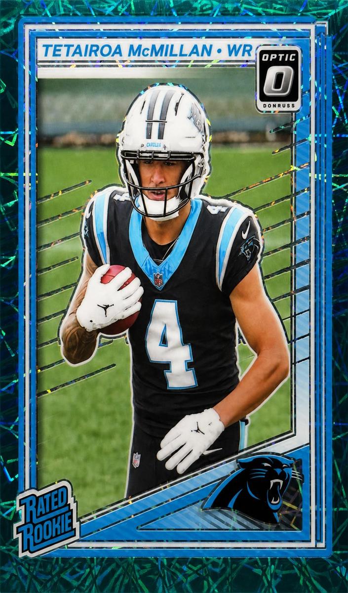 2025 Donruss Optic Football Teal Velocity Tetairoa McMillan #209
