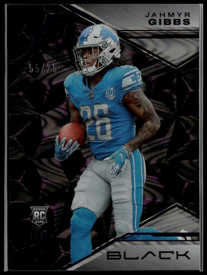 2023 Panini Black Football Royal Jahmyr Gibbs #136 PSA 10
