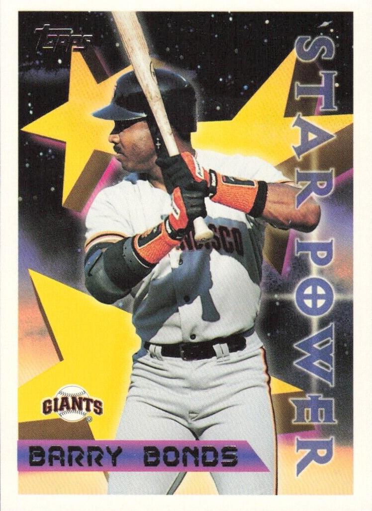 1996 Topps Baseball Barry Bonds #10 PSA 9