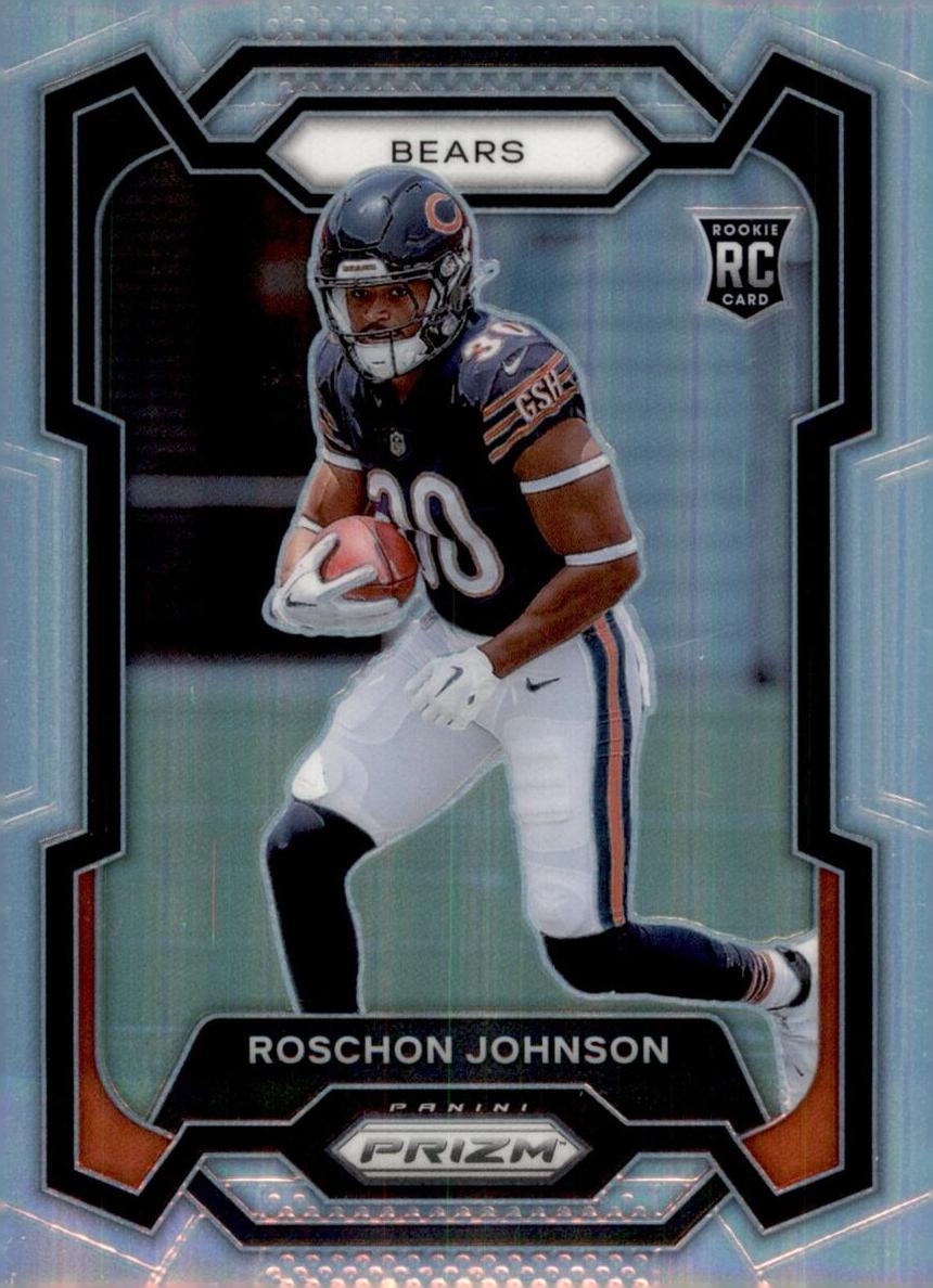 2023 Panini Prizm Football Silver Roschon Johnson #314 PSA 9