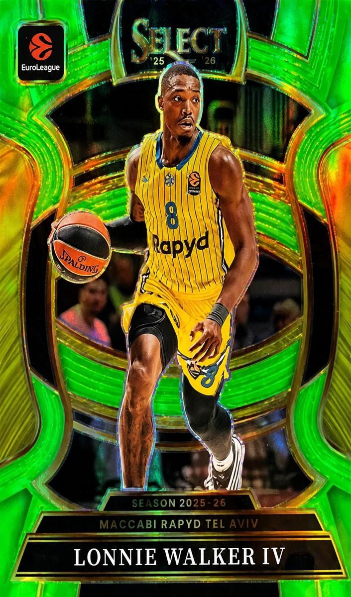 2025 Panini Select EuroLeague Basketball Neon Green Lonnie Walker IV #48