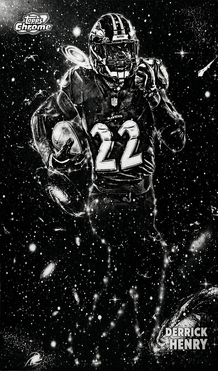 2025 Topps Cosmic Chrome Football Derrick Henry #BCV-6