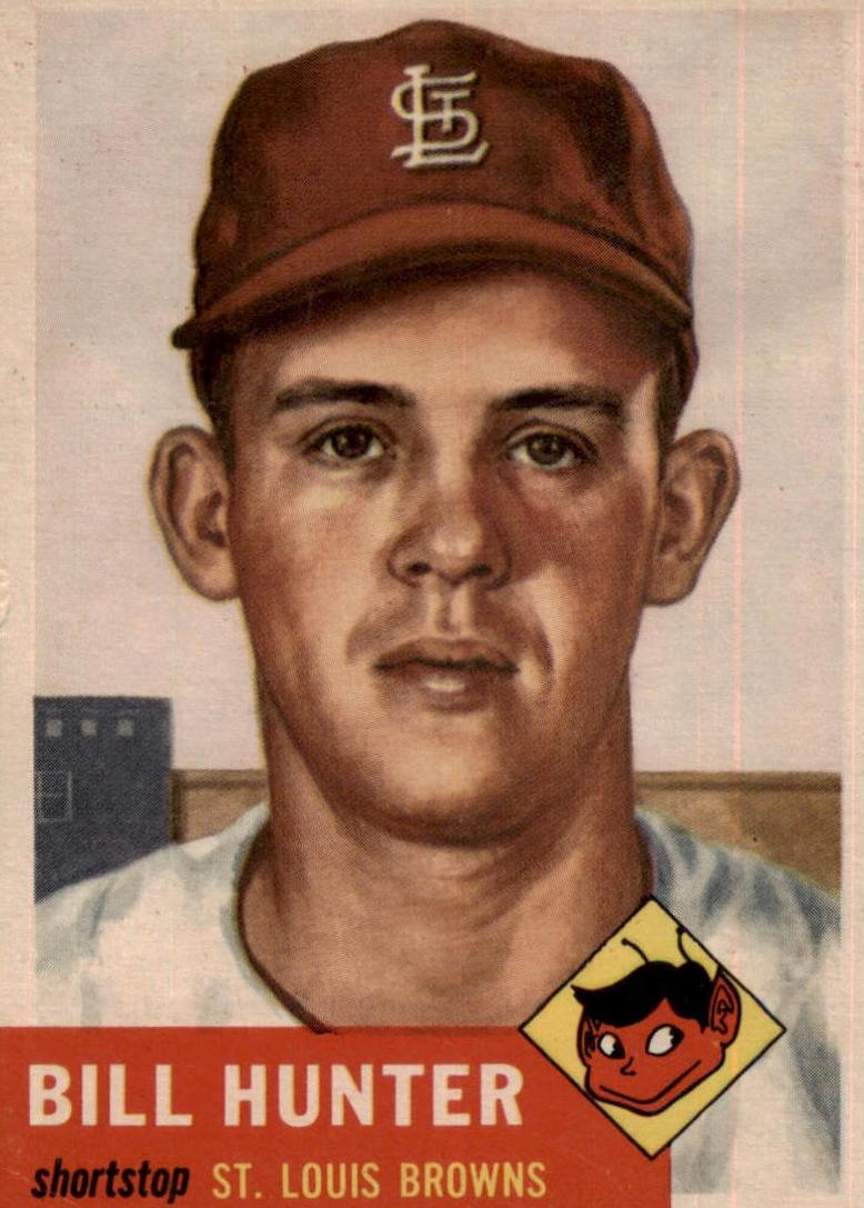 1953 Topps Baseball Billy Hunter #166