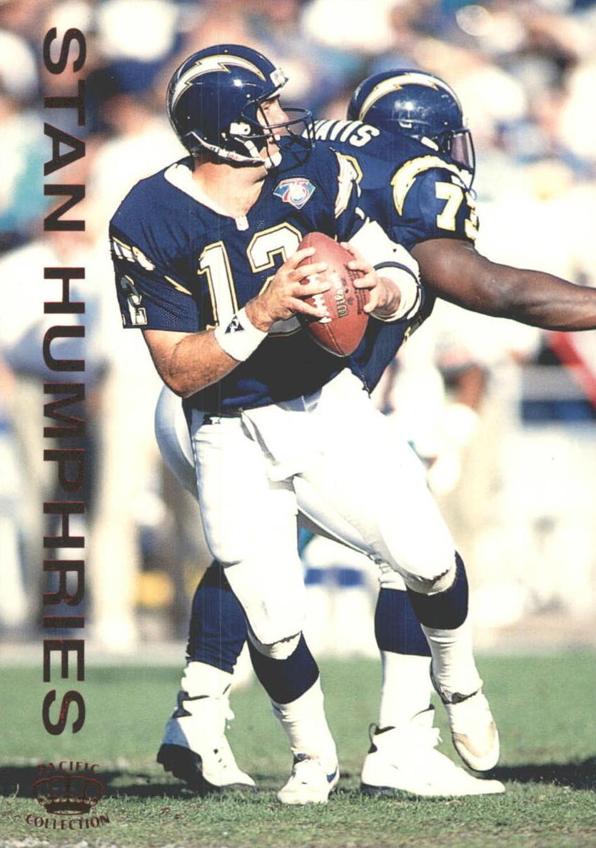 1995 Pacific Gridiron Football Red Stan Humphries #17