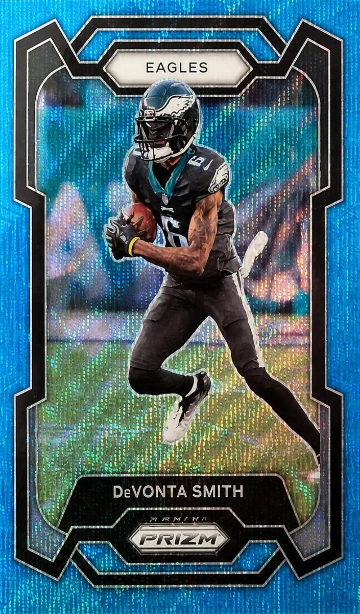 2023 Panini Prizm Football Blue Wave DeVonta Smith #240