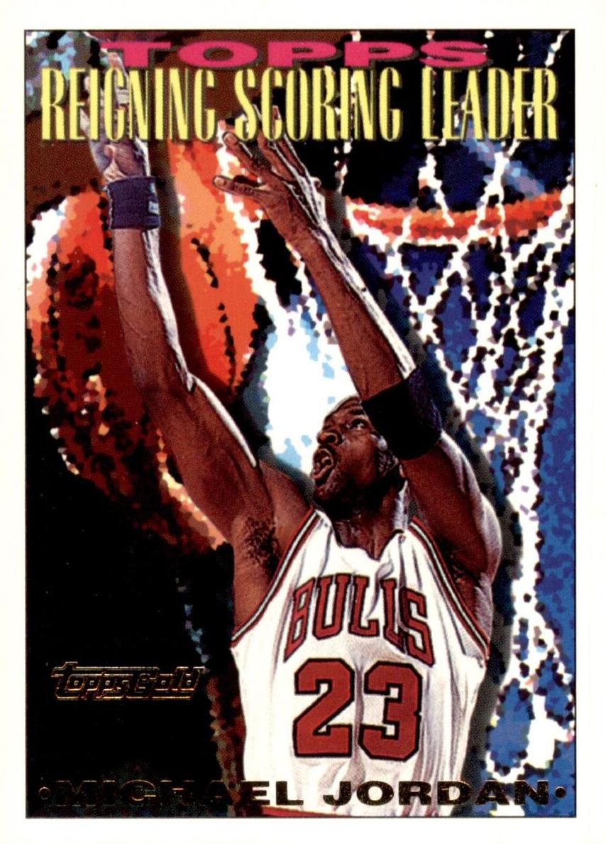 1993 Topps Basketball Gold Michael Jordan #384 PSA 9