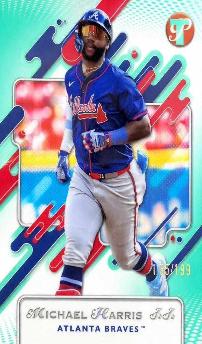 2025 Topps Pristine Baseball Aqua Refractor Michael Harris II #83