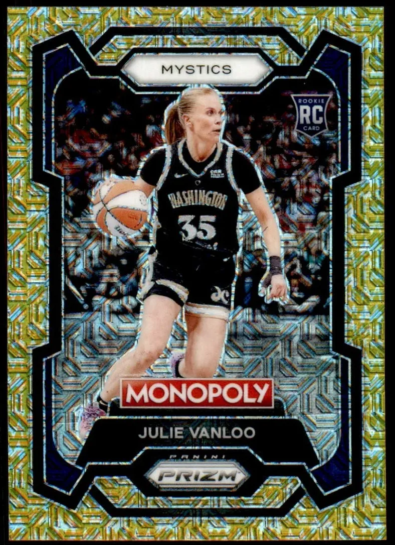 2024 Panini Prizm Monopoly WNBA Basketball Gold Millionaire Shimmer Julie Vanloo #34
