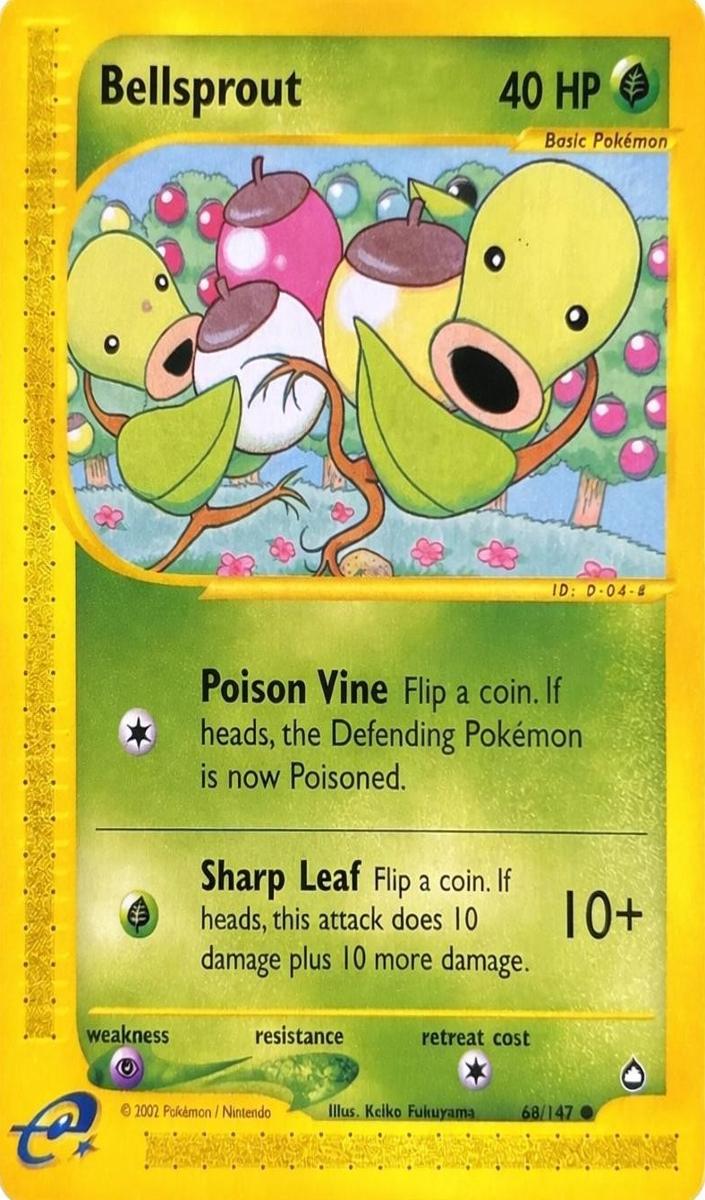 2003 Pokemon Aquapolis Bellsprout #68 PSA 10