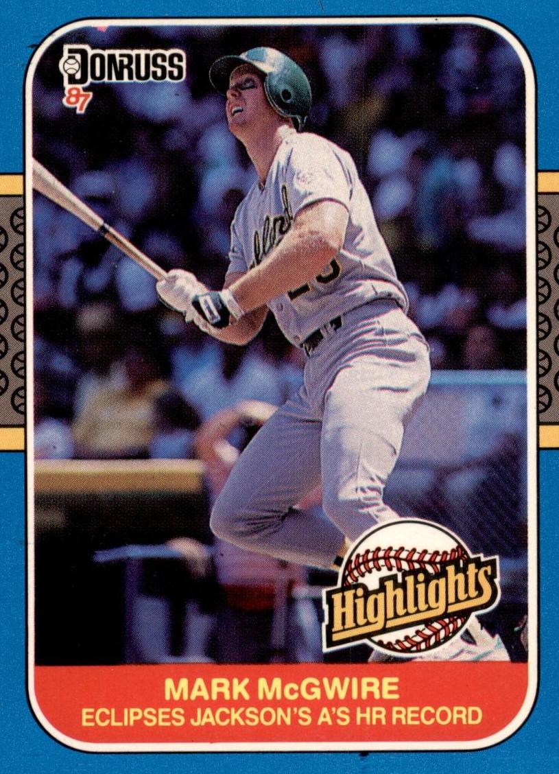 1987 Donruss Highlights Baseball Mark McGwire #46