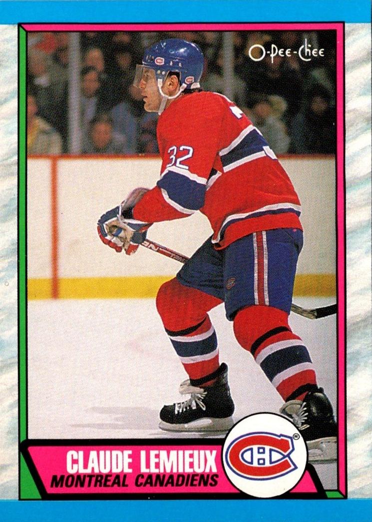 1989 O-Pee-Chee Hockey Claude Lemieux #234