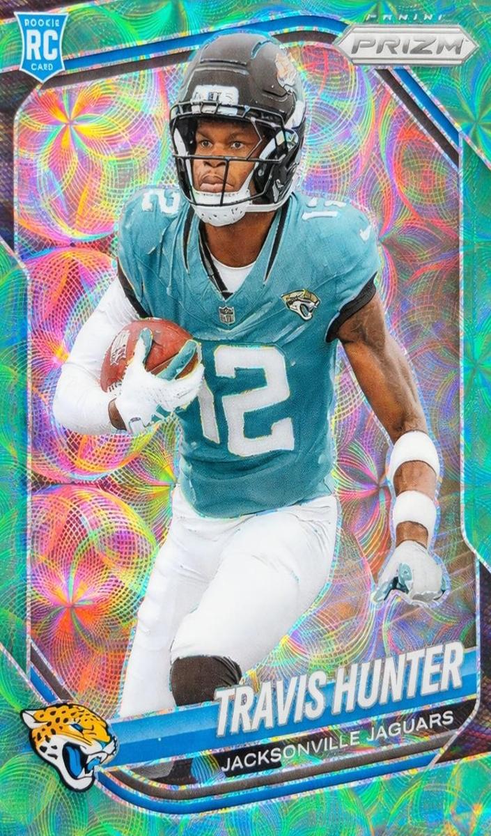 2025 Panini Prizm Football Green Scope Travis Hunter #301