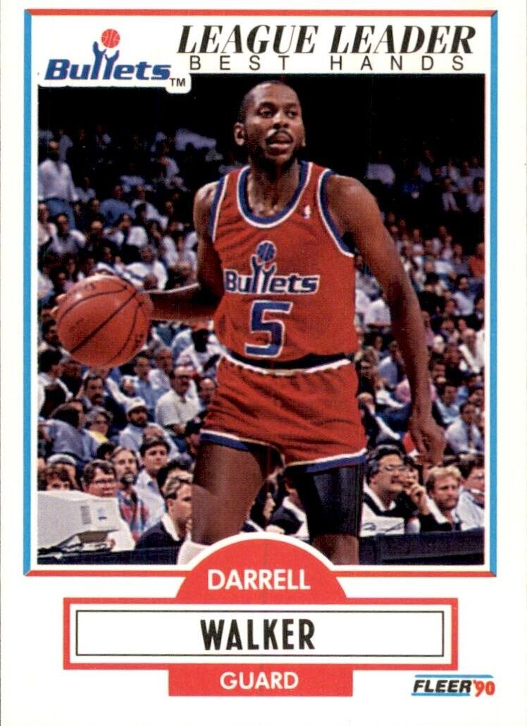 1990 Fleer Basketball Darrell Walker #196 PSA 9