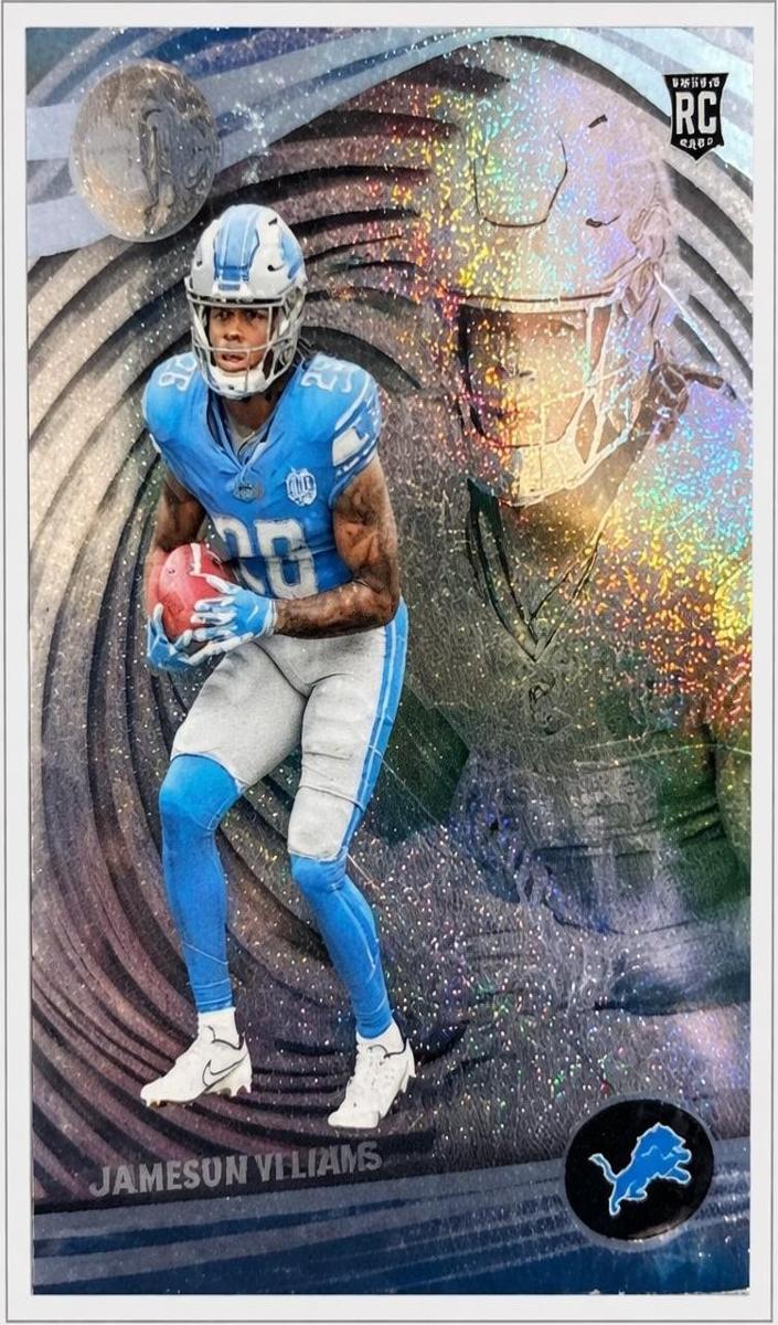 2023 Panini Illusions Football Trophy Collection Dots Jahmyr Gibbs #38 PSA 10