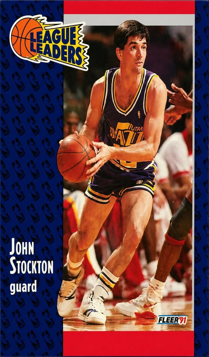 1991 Fleer Basketball John Stockton #221