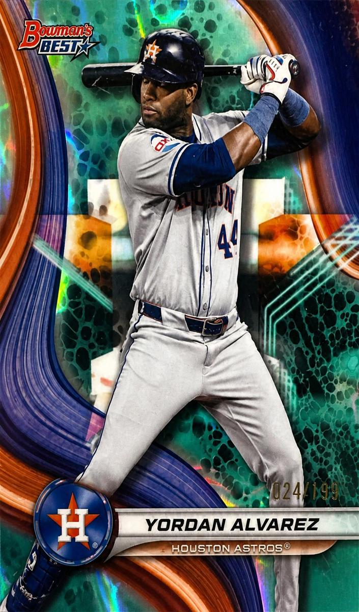 2023 Bowman's Best Baseball Aqua Lava Yordan Alvarez #46