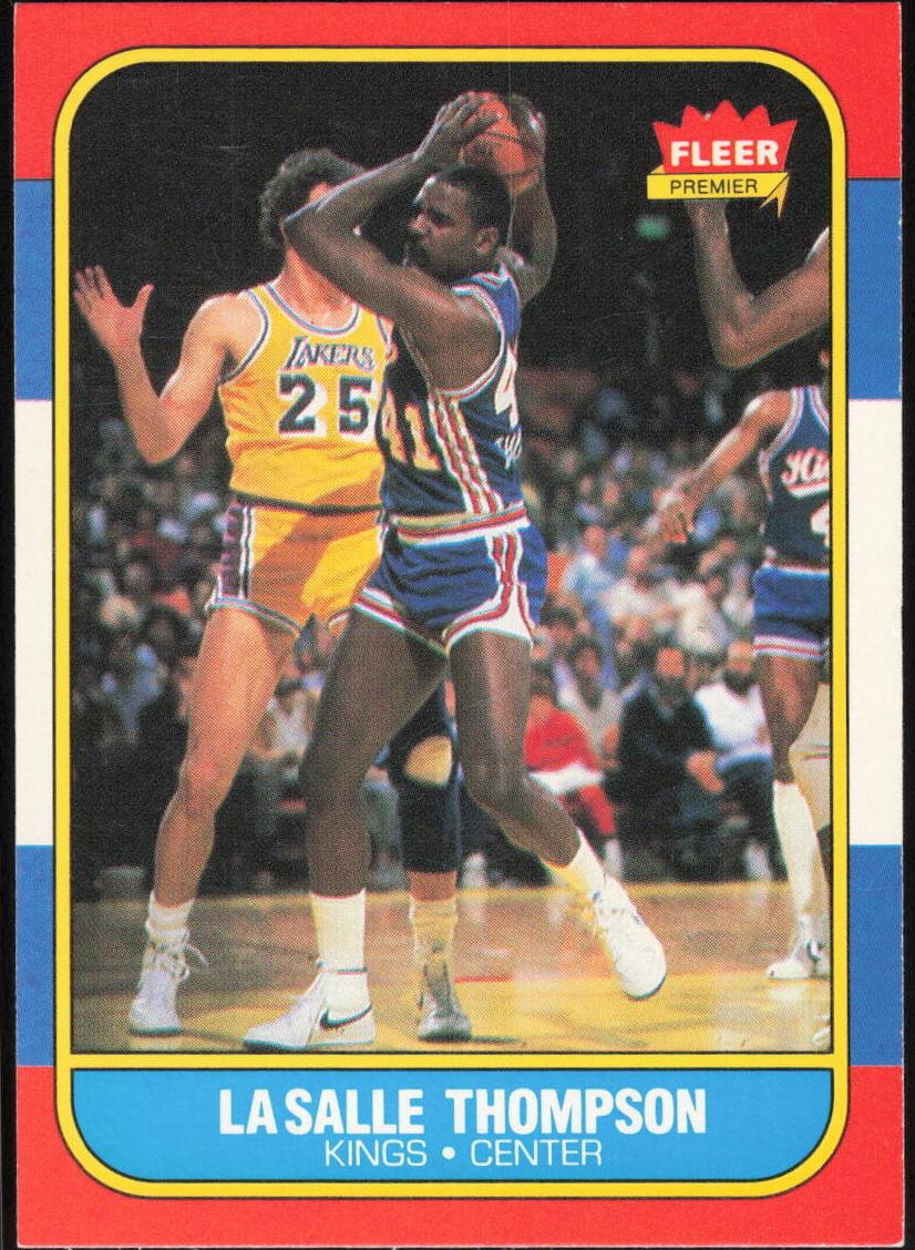 1986 Fleer Basketball LaSalle Thompson #110 PSA 10