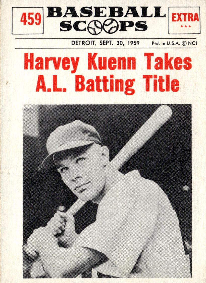 1961 NU-Card Scoops Baseball Harvey Kuenn #459