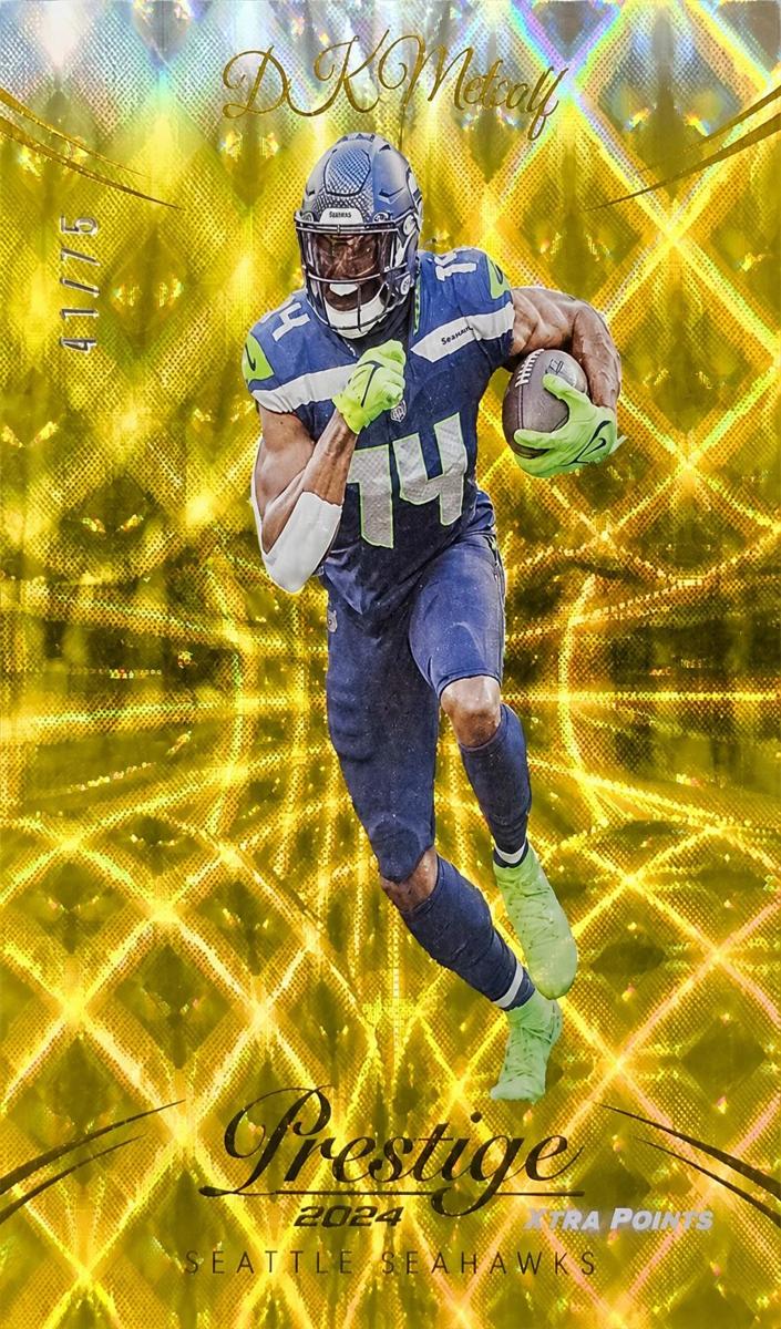 2024 Panini Prestige Football Gold Premium Xtra Points DK Metcalf #268