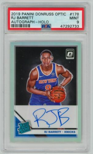 2019 Donruss Optic Basketball Holo RJ Barrett #178 PSA 9