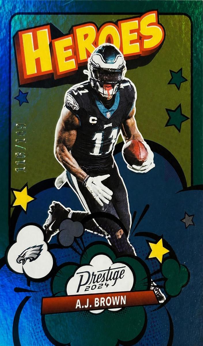 2024 Panini Prestige Football Xtra Points Green A.J. Brown #8 PSA 9