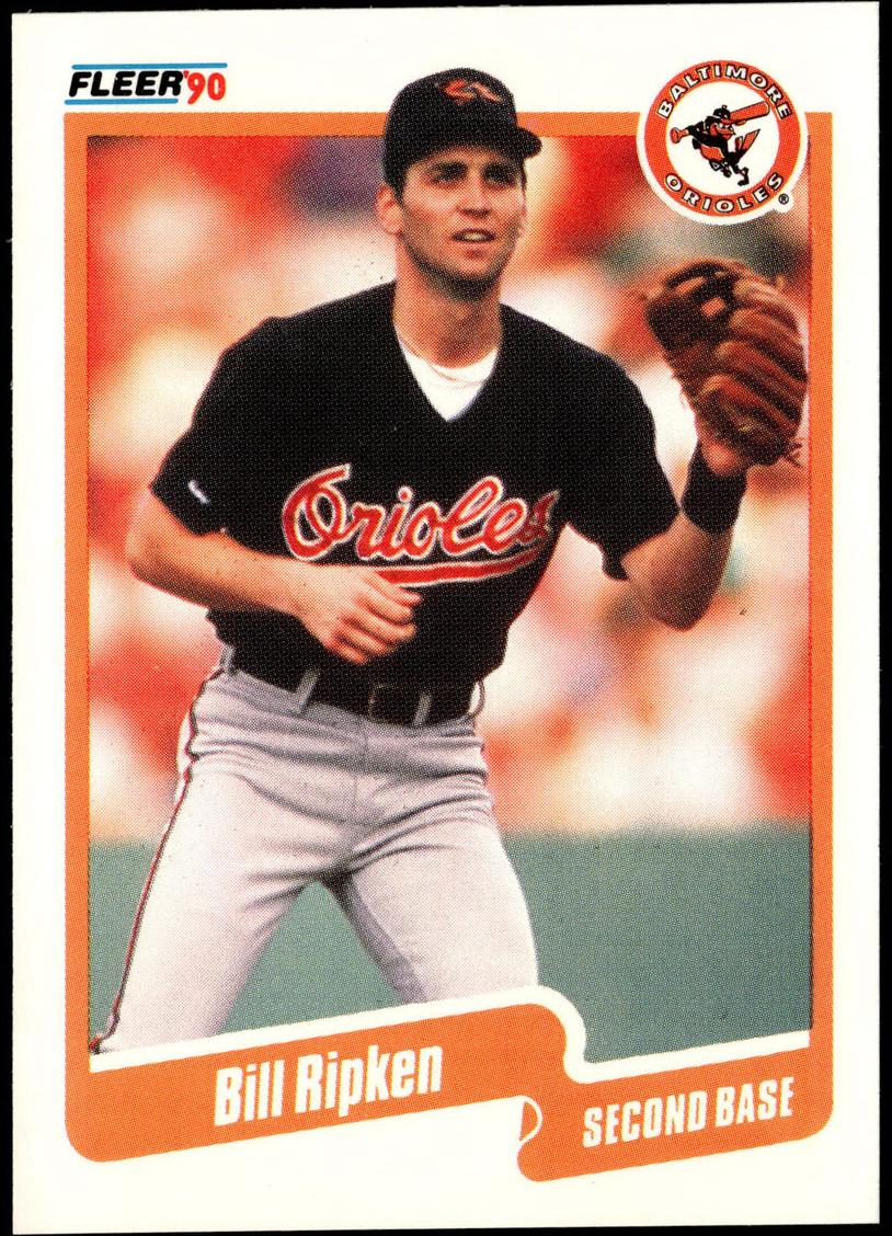 1990 Fleer Baseball Bill Ripken #186 PSA 9