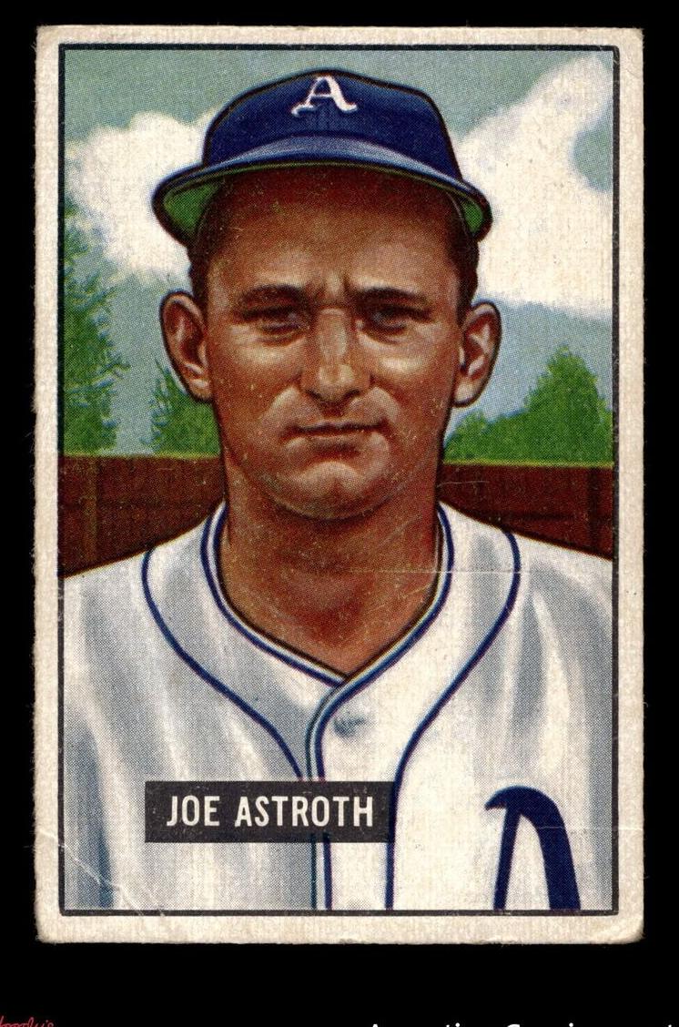 1951 Bowman Baseball Joe Astroth #298 PSA 6