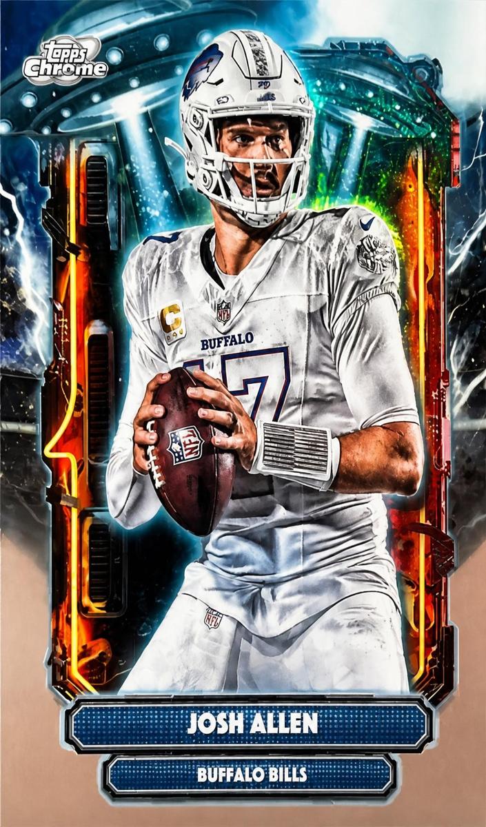 2025 Topps Cosmic Chrome Football Josh Allen #ET-7