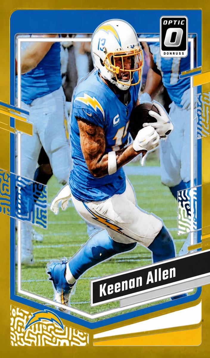 2023 Donruss Optic Football Gold Keenan Allen #105
