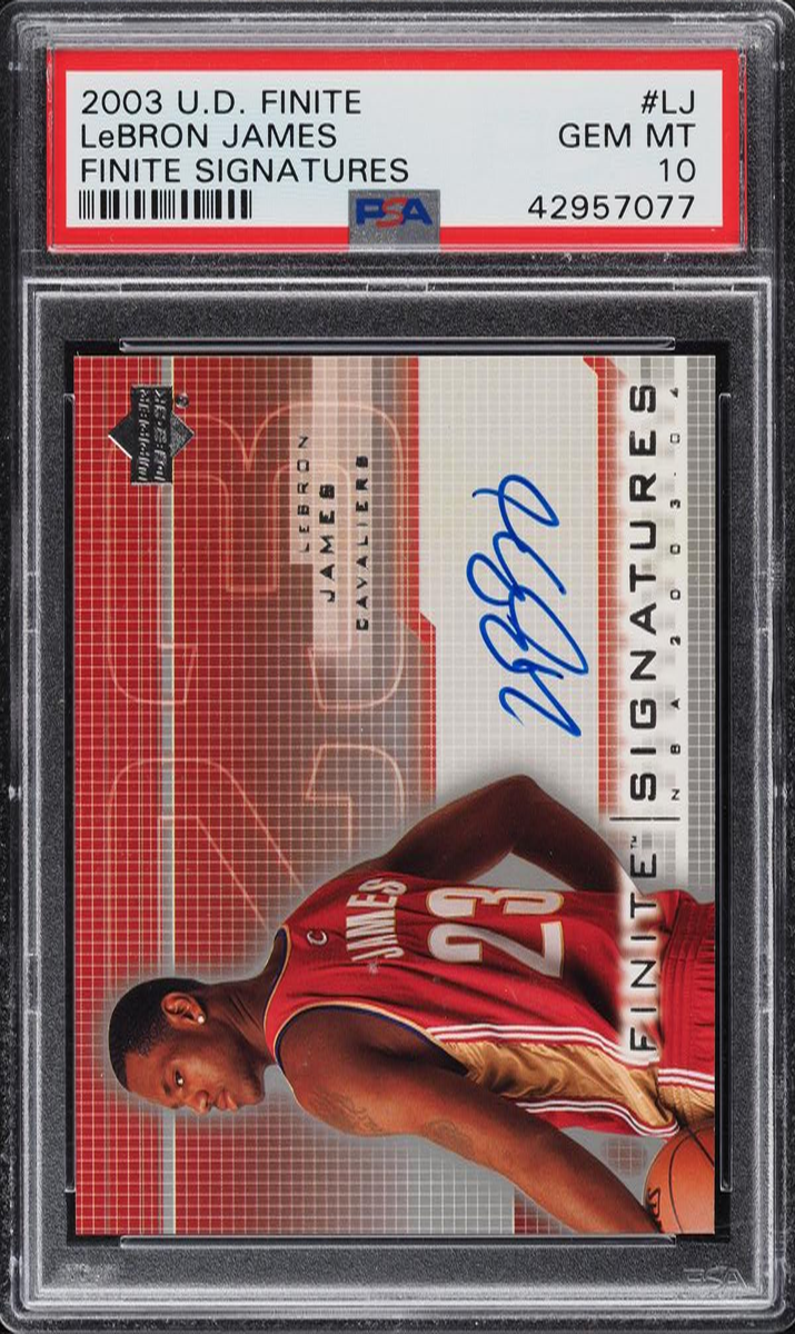 2003 Upper Deck Finite Basketball Lebron James #LJ