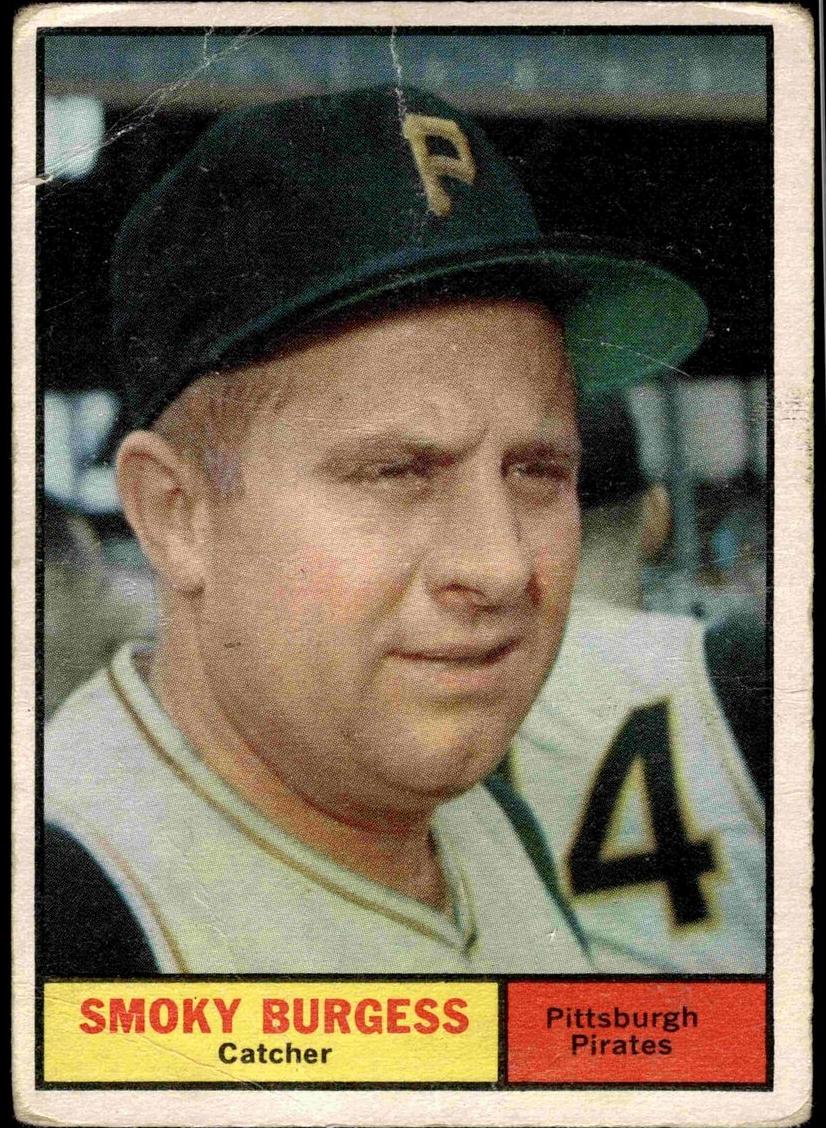1961 Topps Baseball Smoky Burgess #461 PSA 8