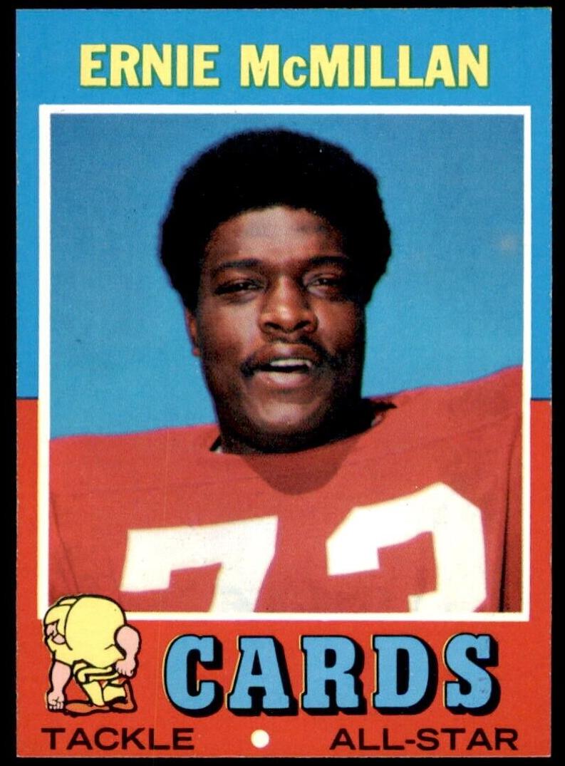 1971 Topps Football Ernie McMillan #161 PSA 8
